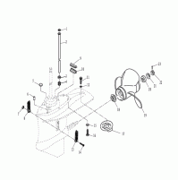 LOWER CASING & DRIVE II - 2 Strock for T40J